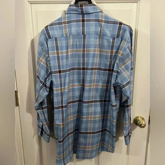 Robert Talbott Men’s XL Classic Multicolored Plaid Button Down Shirt - Picture 3 of 9